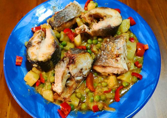 Recipe of Perfect Goreng Ikan Gembung🎏🌶🍋🍅Gulai Sayur Kuning(Fried Mullet Fish)