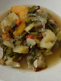Una foto de Sopa de acelgas