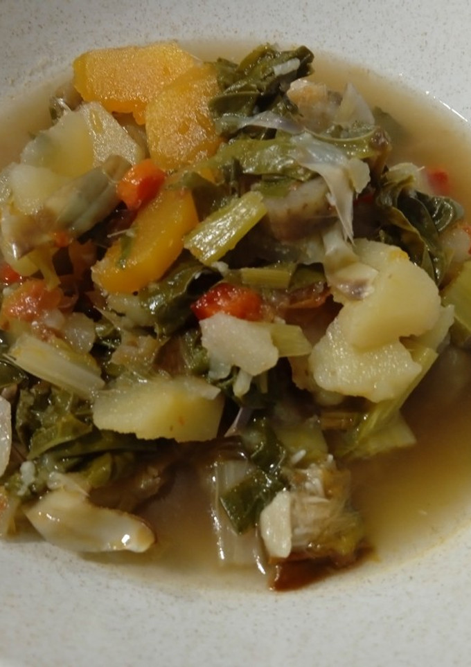Una foto de Sopa de acelgas