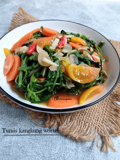 Foto resep Tumis kangkung wortel