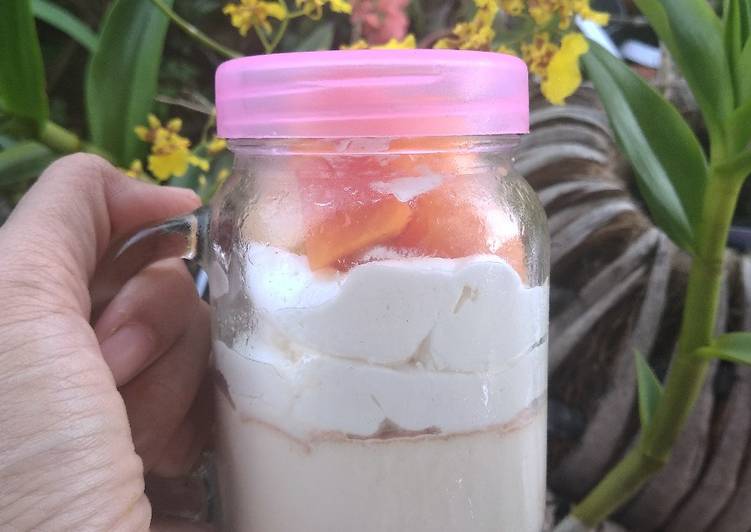 Milk Bath Cake In Jar