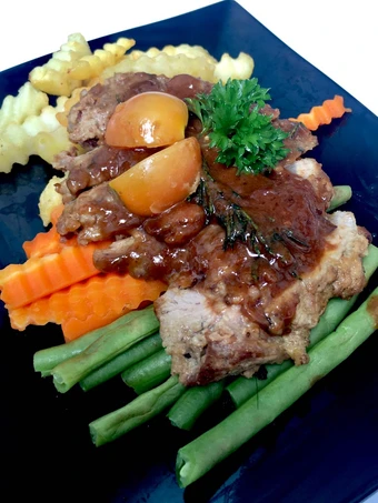 Langkah Mudah untuk Membikin Resep Barbeque Steak Sauce (Saus steak BBQ) yang Uenak Anti Ribet, Mantap Sekali