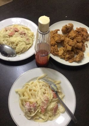 Foto resep Fettucine Carbonara
