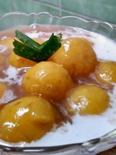 Foto resep Bubur biji salak ubi madu kuning