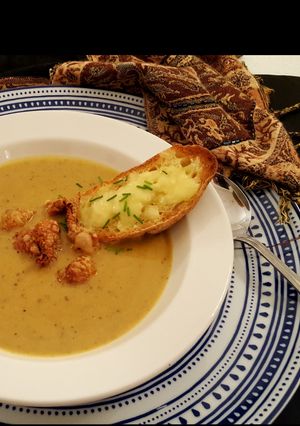 A picture of Roasted butternut squash soup.