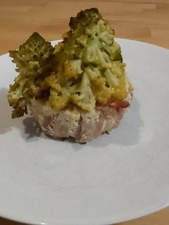 Une photo de Palet de romanesco couronné