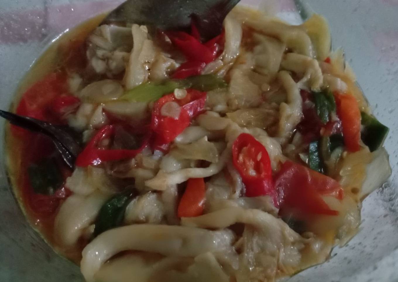 Tumis jamur tiram putih