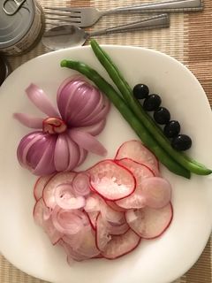 Una foto de Ensalada de rábano