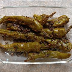 A picture of Stuffed Chillies/ Bharwa Mirch.