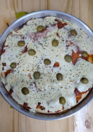 Una foto de Pizza casera