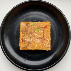 A picture of Mohan thal with no sugar.