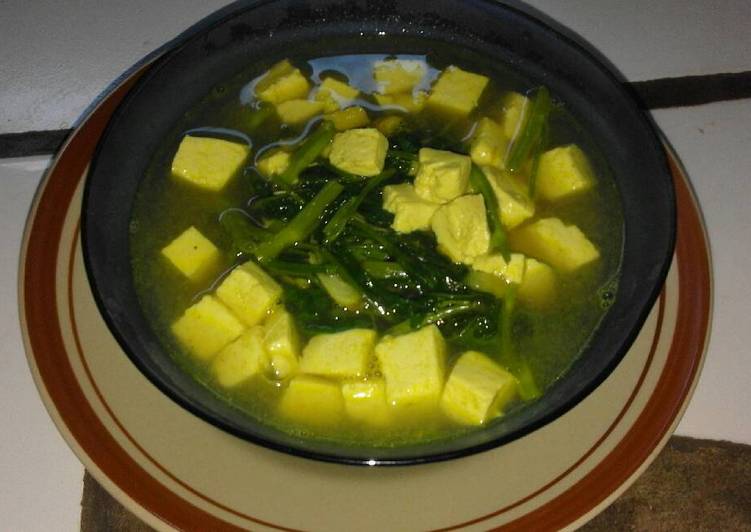 Sayur Kangkung Tahu kuah kuning