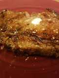 Pan fryed strip steak