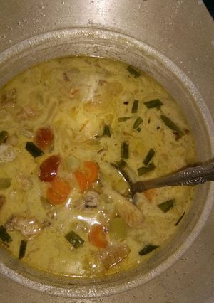 Foto resep Sayur lodeh pake ayam gurih pedo...👌👌👌👌😋😋😋😘😘😘😘