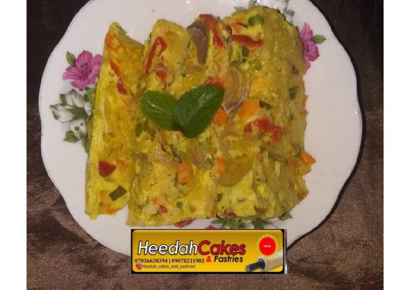 Egg and vegetables steamed indomie