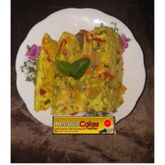 A picture of Egg and vegetables steamed indomie.