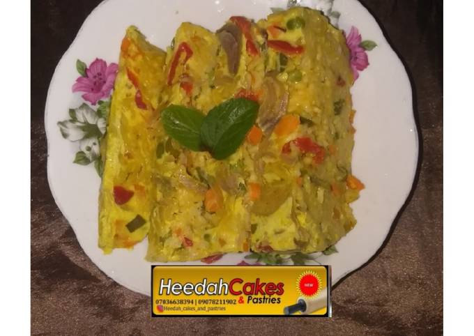 Recipe of Homemade Egg and vegetables steamed indomie