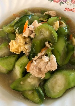 รูปของ ผัดบวบหมูสับใส่ไข่