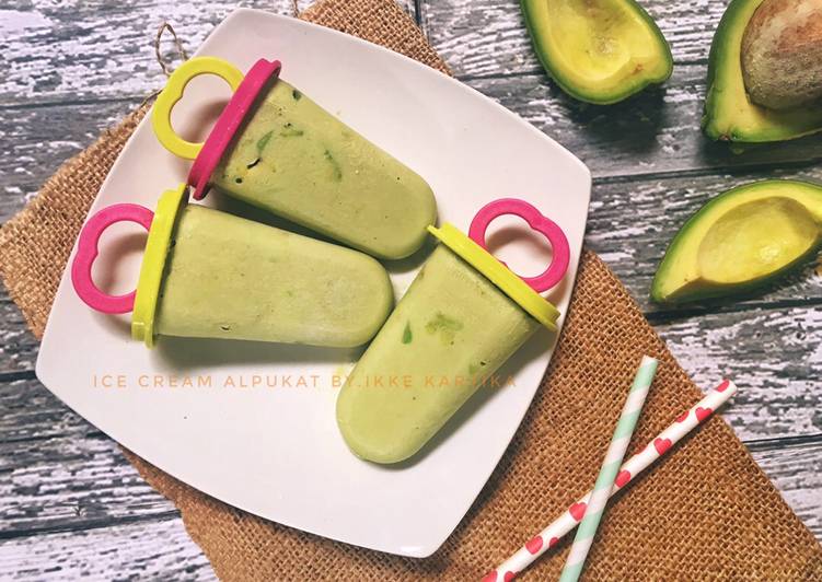 Cara Gampang Menyiapkan Ice cream alpukat #EsZamanNow #keto #debm, Enak Banget