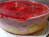 Postre de frutillas para Navidad