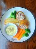 Chiken Cordon Bleu with Cheese Sauce