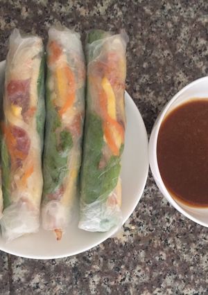 Hình của món Bò bía.