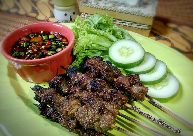 Resep Sate Maranggi (dengan madu) #FestivalResepAsia#Indonesia#Sapi yang Bisa Manjain Lidah