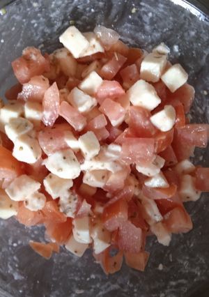 Une photo de Salade tomates-mozza