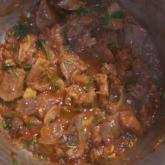 Wet fry goat meat. #authormarathon A picture of Wet fry goat meat. #authormarathon.