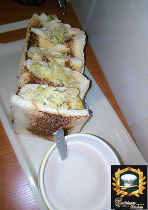 A picture of Grill bread pockets.