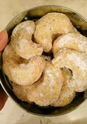 รูปของ คุกกี้ Vanillakipfel (วานิลลาคิปเฟิล) หรือ Vanilla crescent