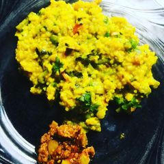 A picture of Mixed millets murungai khichdi.