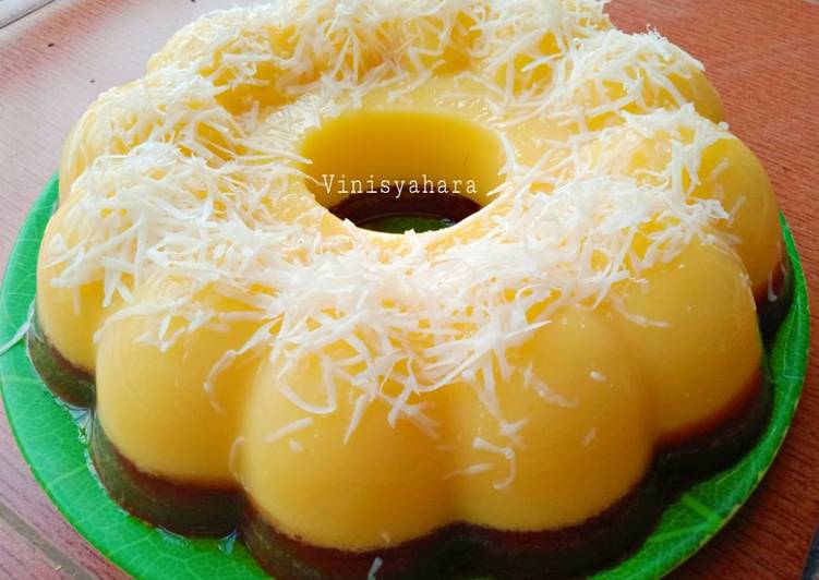 Langkah Mudah untuk mengolah Puding Jagung Coklat Keju Lumer Anti Gagal