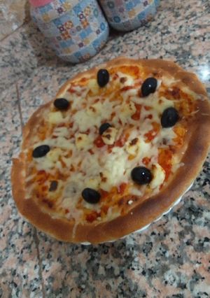 صورة لوصفة بيتزا