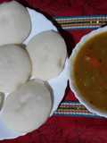 ইডলি আর সাম্বার (idli aar sambar recipe in Bengali)