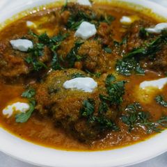 A picture of Green Gram Kofta Curry.