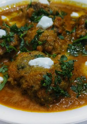 A picture of Green Gram Kofta Curry.