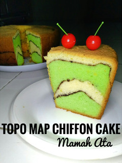 Foto resep Topo Map Chiffon Cake