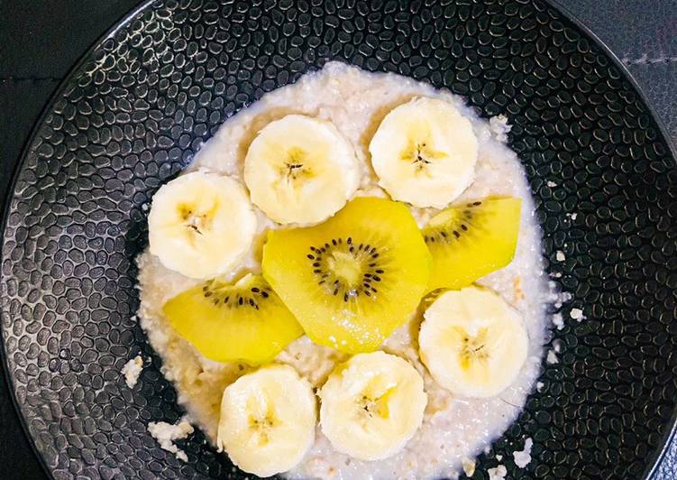 Cara Memasak Cepat Easy Breakfast : Oat with Fruit Mantul Banget