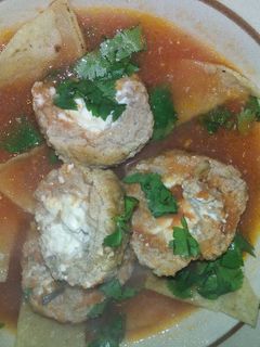 Una foto de Albondigas con avena y queso crema