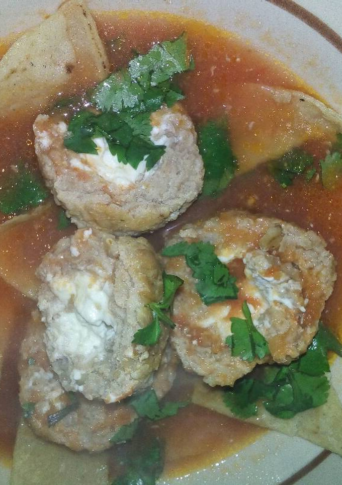 Una foto de Albondigas con avena y queso crema
