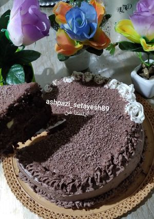 عکسی از دستور کیک شکلاتی کافی شاپی