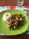 Guiso de berenjenas y zapallito