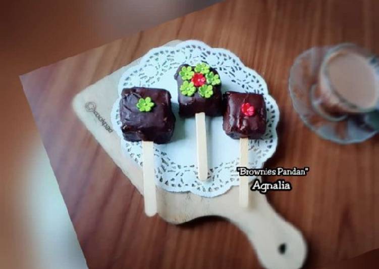 Cara Bikin "Brownies Pandan" sederhana dan enak