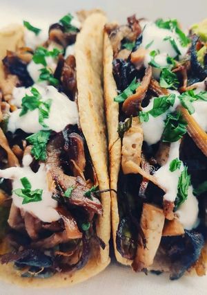 Foto di Tacos con tofu e cardoncelli
