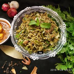 A picture of Coriander masala rice.