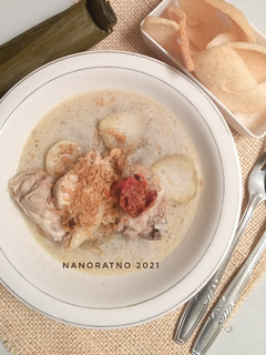 Foto resep Lontong Opor Ayam