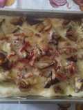 Lasagne con Funghi, Speck e fontina