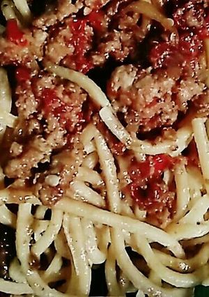 Foto resep Spagetti bumbu kacang