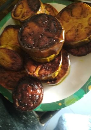 A picture of Brinjal fry.